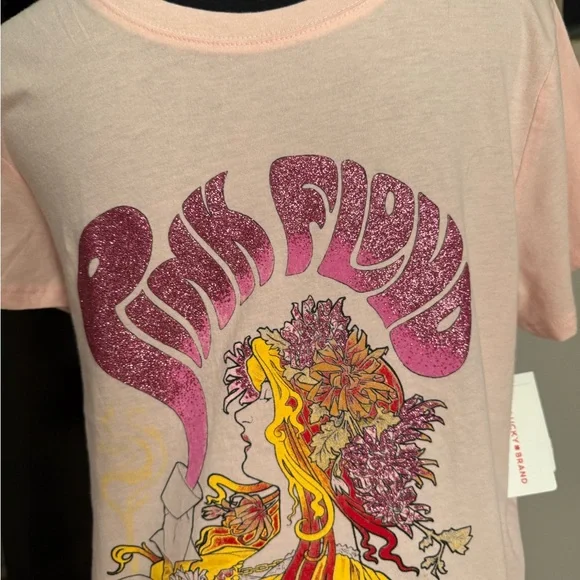 Lucky Brand Pink Floyd Graphic Tee - Pink, Woman’s-Cut, M, NWT - Picture 1 of 8